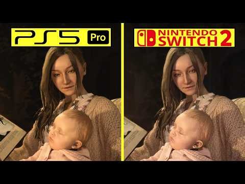 Resident Evil Village Cloud Version Switch 2 vs PS5 Pro Graphics Comparison