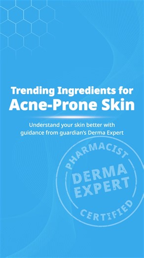 Acne isn’t caused by “𝘣𝘢𝘥 𝘩𝘢𝘣𝘪𝘵𝘴”, it’s an inflammatory skin condition that needs gentle, consistent care. Understand your skin better with a FREE skin health check, guided by our Pharmacists and Certified Derma Experts! Check out more at Derma Hub https://guardianmy.me/4rhlNEr #guardianPharmacist #guardianDermaExpert #MYSkinHealth #SkinHealth #Acne #AcneSkin #pimple #guardianMY #guardianMalaysia | Guardian Health & Beauty