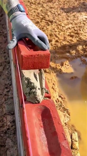 Apply the cement mixture coating to the entire surface of the brick quickly and it ready installed