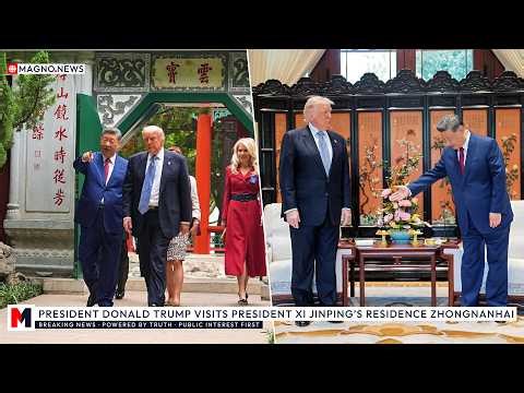 🇺🇸|🇨🇳 Donald Trump visits Xi Jinping's Residence Zhongnanhai in the Forbidden City of Beijing, China