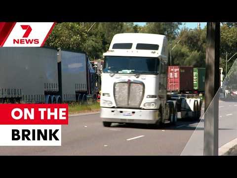 Truckies warn high diesel prices are putting industry on the brink | 7NEWS