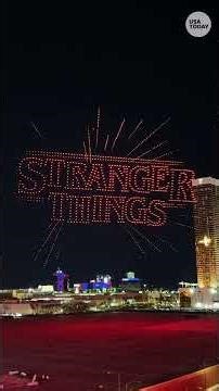 Watch 'Stranger Things' drone show lights up Las Vegas