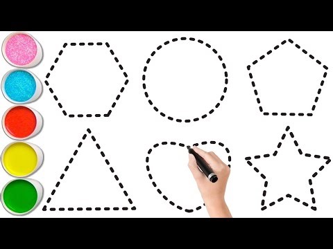 Shapes song for kids, Learn 2d shapes, colors for toddlers | Preschool Learning part - 1503