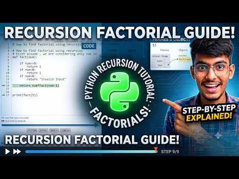 Factorial Using Recursion | Recursion Error | Python