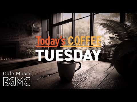 TUESDAY COFFEE: Rainy Spring Café Jazz ☕ Relaxing Smooth Piano for Study & Deep Focus