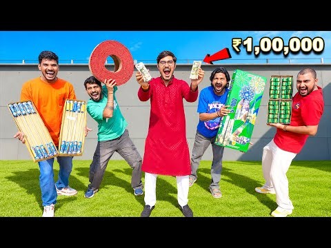 ₹100000 New Diwali Patakha Challenge🎇| पटाखे चलाओ और एक लाख जीत जाओ