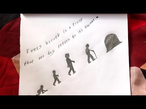 How to Draw a Simple Pencil Sketch About Life and Death