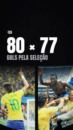 Neymar tem mais gols que Pelé. Mas olha os jogos.