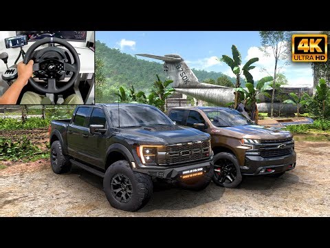 1000HP Ford Raptor R & 1000HP Chevy Silverado |OFFROAD CONVOY| Forza Horizon 5 | Thrustmaster T300RS