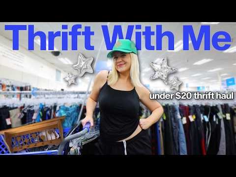 come thrift with me for UNDER $20! 🛒 (summer trends, vintage, home decor & more!)