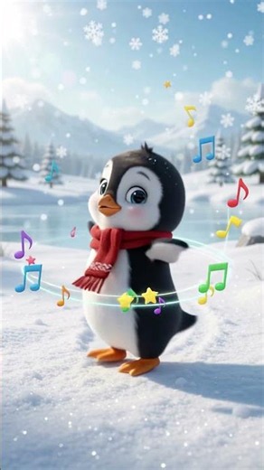 Waddle, waddle, penguin play! Slide on ice and dance away! 🐧❄️✨”#PenguinSong #KidsRhymes #Cute
