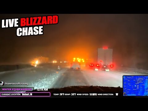 LIVE Michigan Storm Chaser | SW Michigan Winter Storm Warning | BRANDON PAYNE
