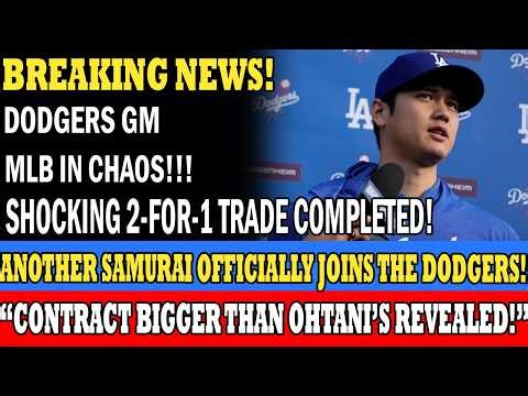 Dodgers Land Another Samurai in a 2-for-1 Trade as a Record Deal Surpasses Ohtani’s!