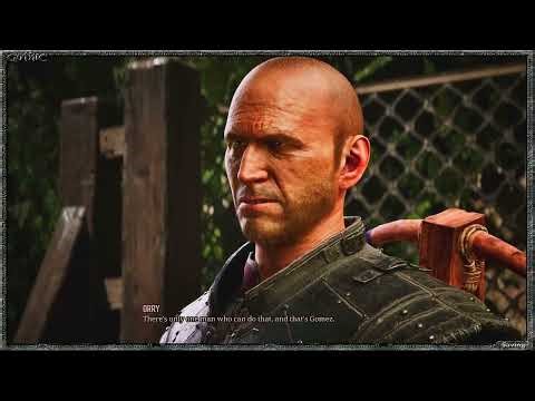 🏰🏰 🇺🇸 🇩🇪 🇵🇱 🇷🇺 Comparison Gothic 1 Remake VS Demake 8/23 - Dialogue with Orry at the top of the gate