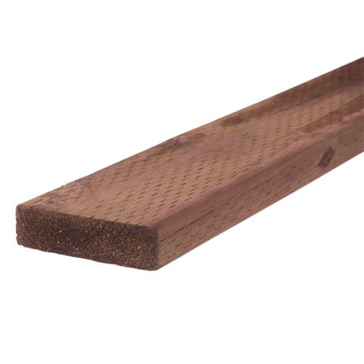 Reviews for 2 in. x 6 in. x 12 ft. #2 and Better S4S Pressure-Treated Hem-Fir Brown Tone Stained Ground Contact Lumber | Pg 1 - The Home Depot