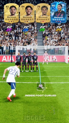 FC 27 - FC 24 Omar Marmoush Free kick Evolution 🥶☠️ #eafc27 #fc27