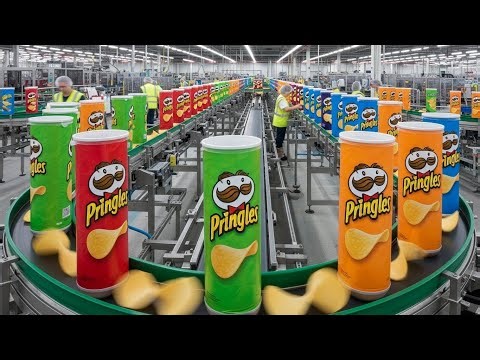 From Potatoes to Pringles: Inside a High-Tech Chips Factory 😎(Full Production)