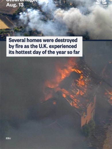 Homes have been burnt to the ground in Stourbridge in the West Midlands after a grass fire quickly spread through neighbourhoods.