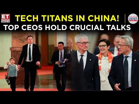 ELON, TIM COOK & JENSEN HUANG Meet China’s Premier in Beijing | ET Now | Latest News | Breaking News