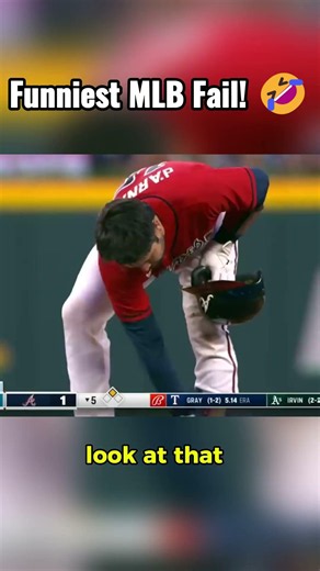 Funniest MLB Fail! 🤣⚾ #mlb #baseball #mlbhighlights #mlbmoments