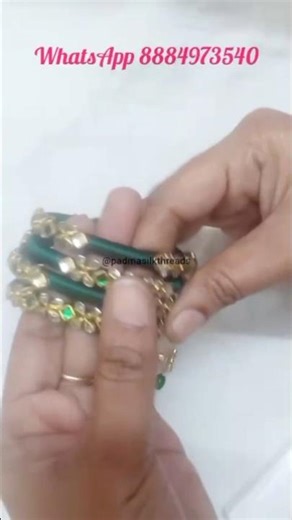 🌟 trending silk thread bangles #latest design #silk thread bangles #shorts #ytshorts