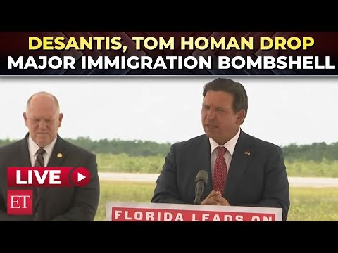 LIVE: Ron DeSantis, Tom Homan deliver major immigration update