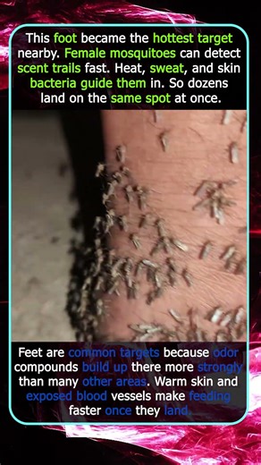 Why Mosquitoes Suddenly Choose One Foot