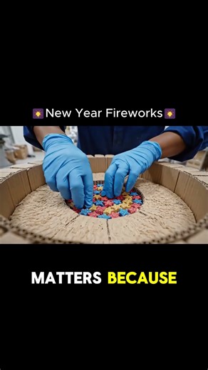 This Is Why Fireworks Explode Like THIS 🎆 #factoryprocess #newyearfireworks #newyear