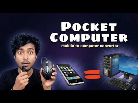 😱Pocket Computer 🖥️ | Mobile to PC Convert | #mobiletopc #mobile #computer #tech 