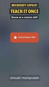 Microsoft Copilot Skills: Teach It Once, Then Reuse It on Every Deck
