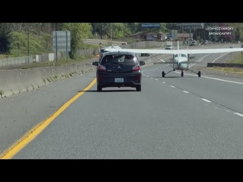 Small plane lands on Vancouver highway