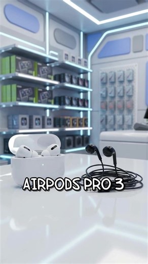 AirPods Pro 3 against Wired Earbuds! Which one was the better choice? #techtok #airpods #headphones #earbuds