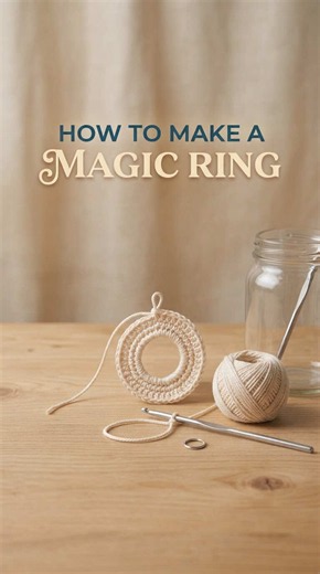 Magic Ring Crochet Tutorial - Easiest Way to Start Amigurumi