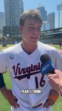 #Virginia catcher Jake Weatherspoon after the Hoos' 6-4 win vs. Duke at the ACC Tournament #Baseball