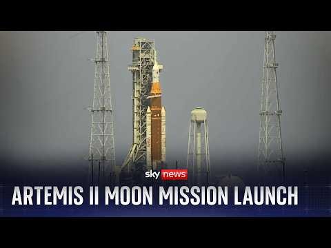 Watch the moment NASA's Artemis II takes off for historic moon mission