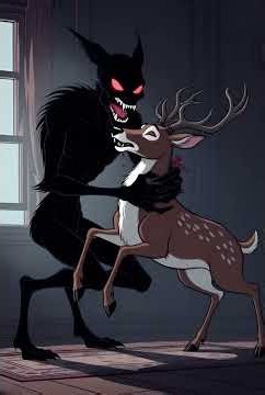 Terrifying Red Monster 😈 | Creepy 3D Cartoon Horror Face Animation