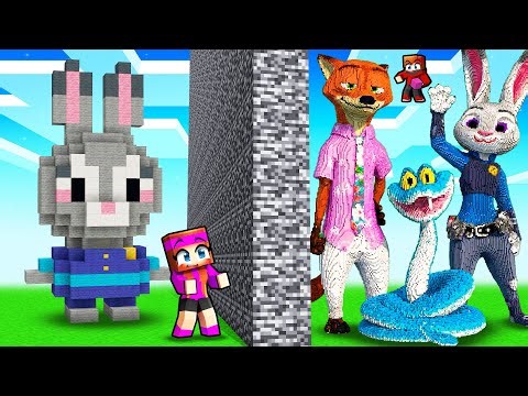 J'ai triché en NOOB vs PRO avec ZOOTOPIE 2 sur Minecraft !