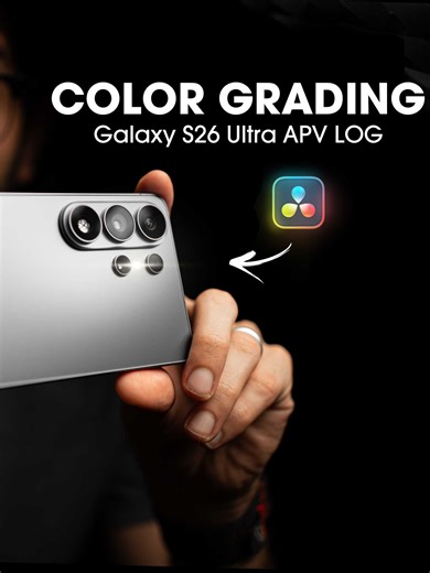 Master Color Grading the Samsung Galaxy S26 Ultra APV LOG Footage to make it look super cinematic! Tutorial on Cinematic Film look using the brand new Galaxy S26 Ultra recording in APV Samsung LOG. How does it compare to the iPhone 17 Pro Max's ProRes Apple Log 2? Is it better than the iPhone? Drop your thoughts below! @samsungmalaysia #samsung #galaxys26ultra #apv #samsunglog #colorgrade #colorgrading #davinciresolve #mobilefilmmaking