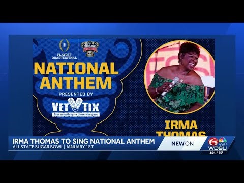Allstate Sugar Bowl announces Irma Thomas will perform national anthem