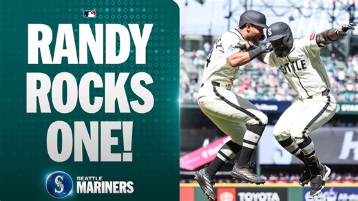 OFF THE FOUL POLE! Randy Arozarena BELTS a two-run homer for the Mariners! 🔱 | MLB Highlights