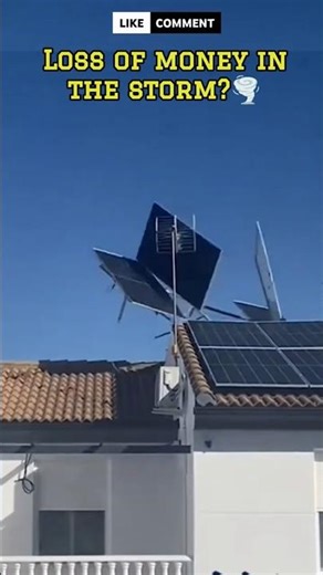 🌀Cyclone Destroyed Solar Plant Structure 🛸Uplift Facts 🌪️Aerodynamic Load Trap #shorts #engineering