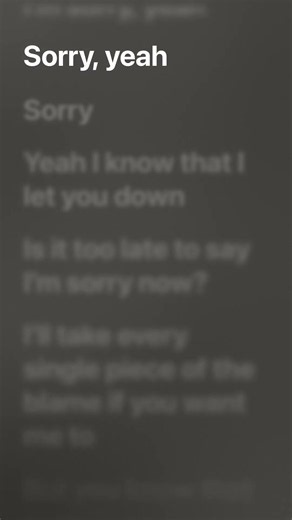 Sorry - Justin Bieber #shorts #lyrics #music