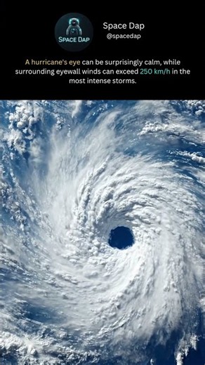 🌪️ Look Inside a Powerful Hurricane from Space! 🛰️ #Shorts