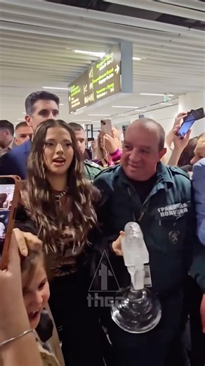 Bǎlgarija DARA, the winner of the 2026 Eurovision arrives in Sofia #Eurovision2026 #Bulgaria