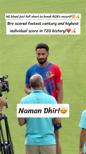 Naman Dhir = 173 Runs! A Record Breaking Innings in Sher E Punjab T20 League 2026 🏏❤️