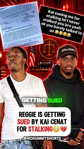Reggie Is Getting Sued By Kai Cenat For Stalking 😳💔 #reggie #kaicenat