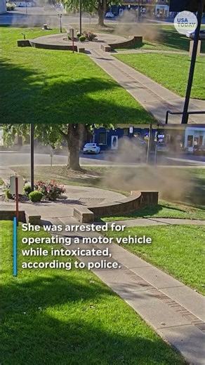 Senior driver arrested after doing donuts on courthouse lawn. See the video.