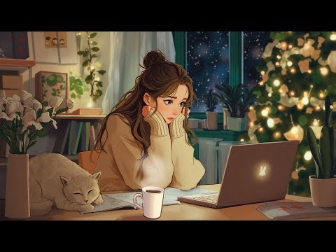 Cozy Winter Night ❄️ Lofi Music for Studying with a Calm Mind ~ Hip Hop Chill Beats
