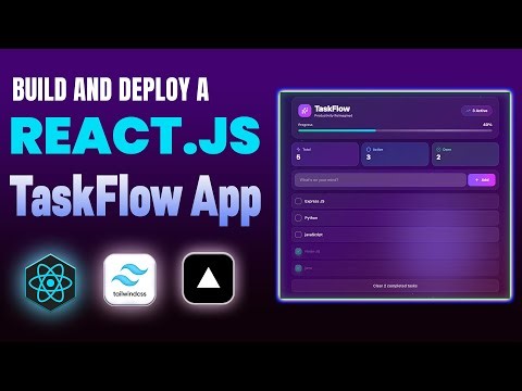 Build & Deploy Advanced React Task Flow App | React JS Project In Hindi | React JS Course 2026