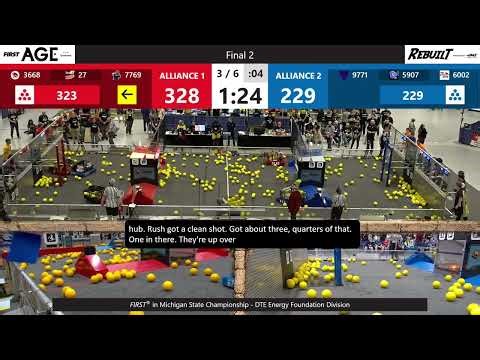 Final 2 - FIRST in Michigan State Championship - DTE Energy Foundation Division